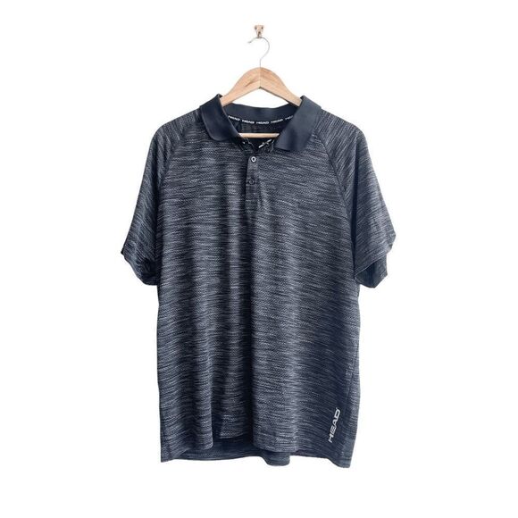Head Mens Golf Polo Shirt Collared Athletic Short Sleeve Gray Heather XL - Picture 1 of 7